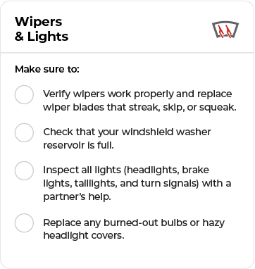 Fall Vehicle Inspection & Tire Checklist | Telle Tire