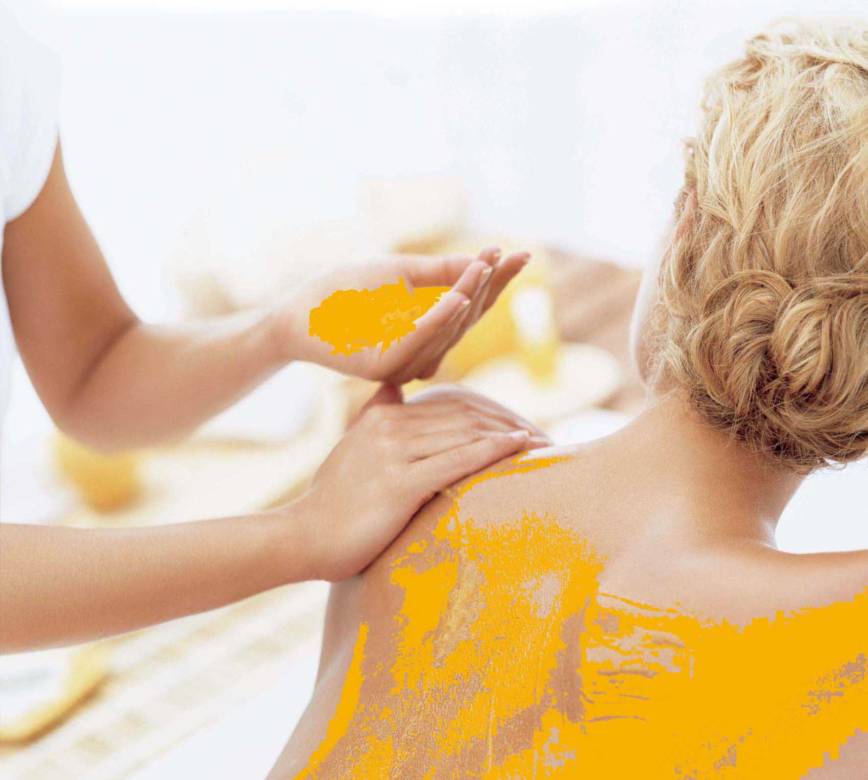 Golden Bath with Marigold Petal Scrub Marigold bath scrub Marigold