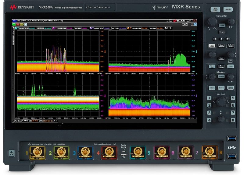 Keysight's Infiniium MXR scopes feature up to 8 analog inputs •