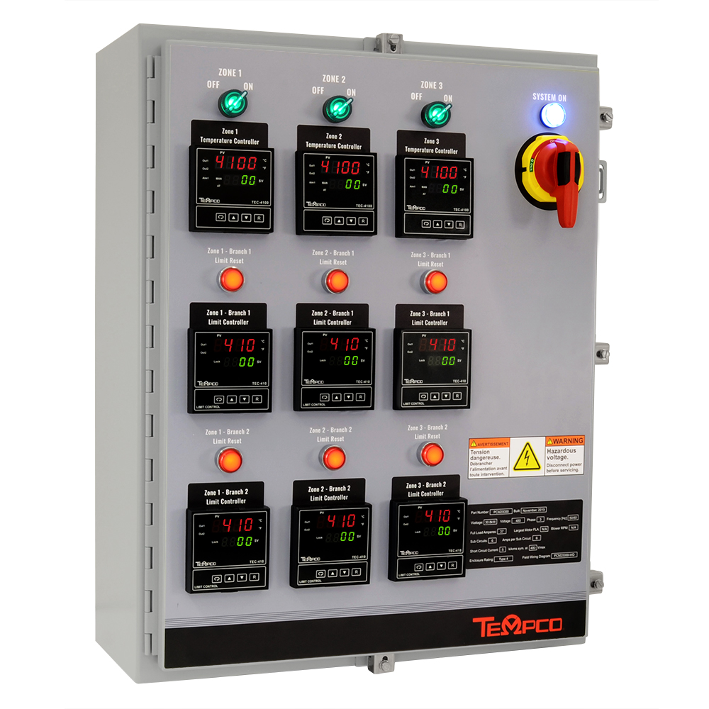 Power and Temperature Control Panels