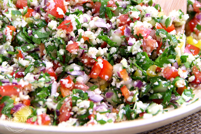 Tabule de Couve Flor Temperando
