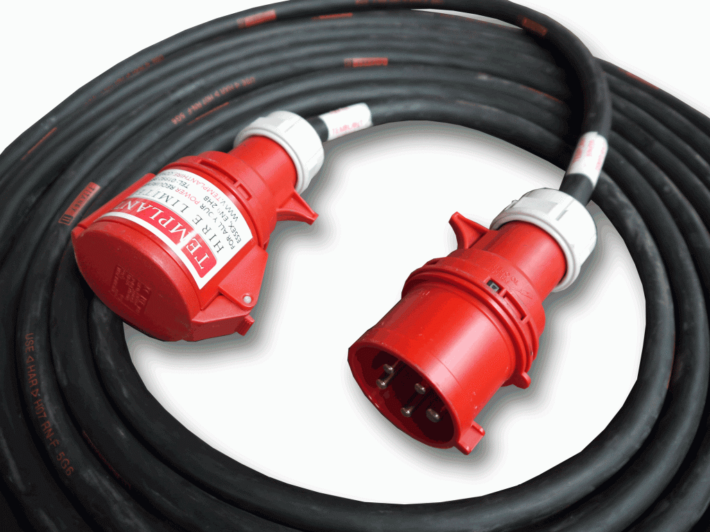 32 Amp Three Phase Extension Lead Templant Group