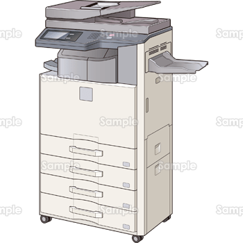 コピーを取る女性 | クリップアート | プリントアウトファクトリー | Myricoh（マイリコー） 複合機」のテンプレート（素材）無料ダウンロード｜ビジネスフォーマット（雛形）のテンプレートBank