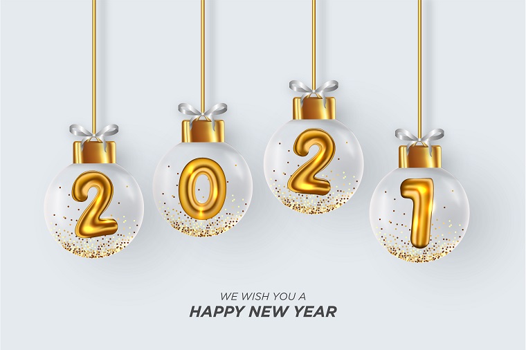 The love we have for each other becomes greater. Happy New Year Graphics for 2021 : PSD Templates, Illustrations, etc.