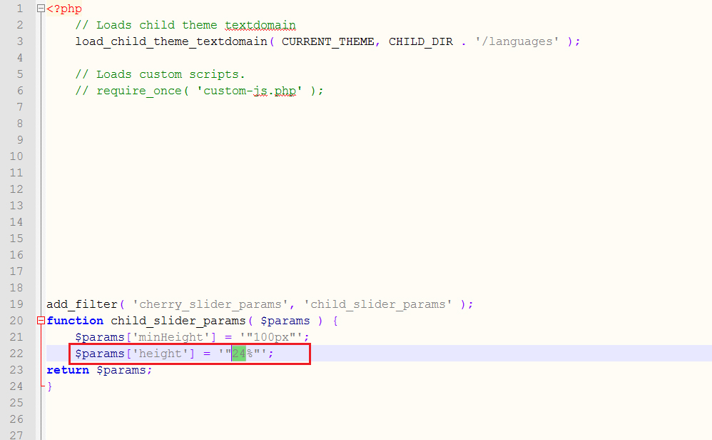 WordPress. How to change slider dimensions Template Monster Help