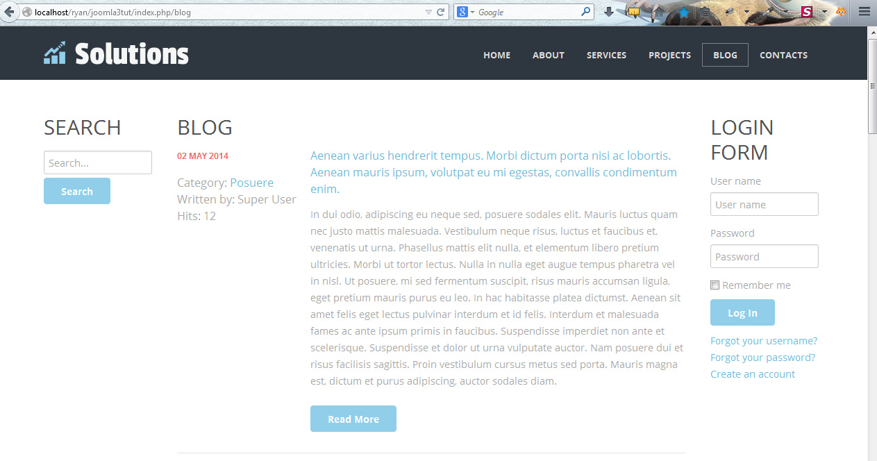 Joomla 3.x. Wie verwaltet man Sidebars (Seitenleisten) Hilfe von