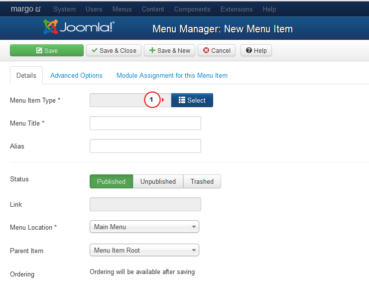 Joomla 3.x. How to create dropdown menu item Template Monster Help