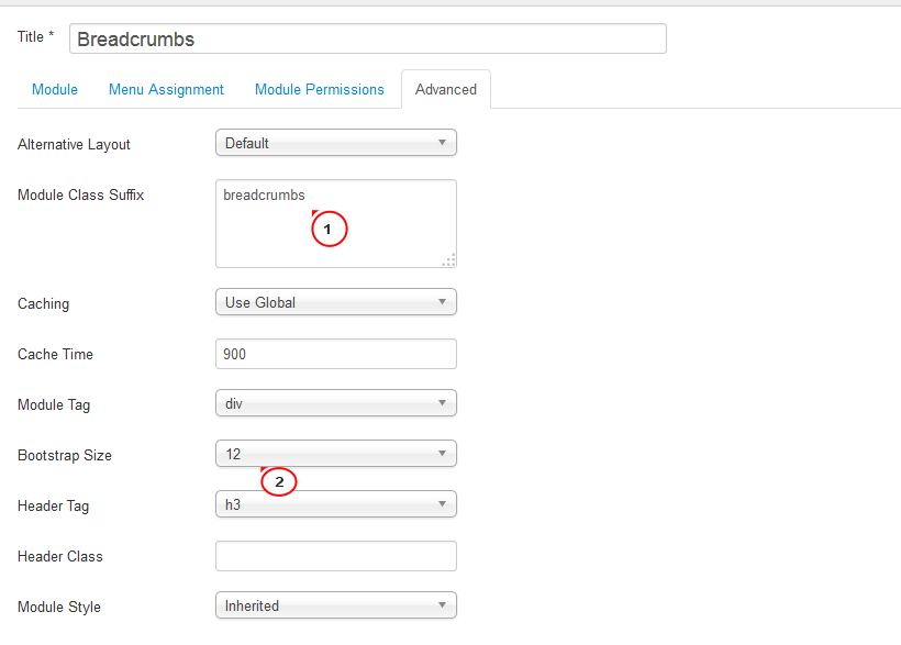 Joomla 3.x. How to set up a breadcrumbs module Template Monster Help