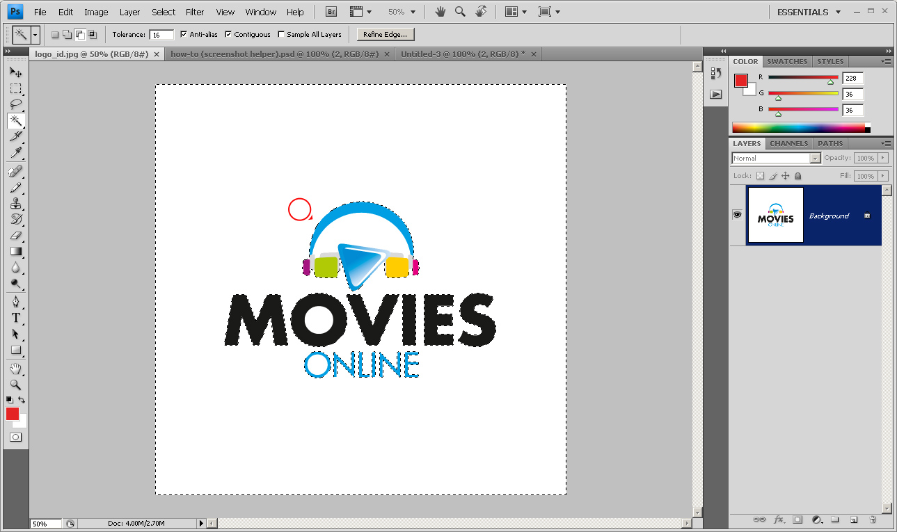 Make background transparent in cc dgmaha