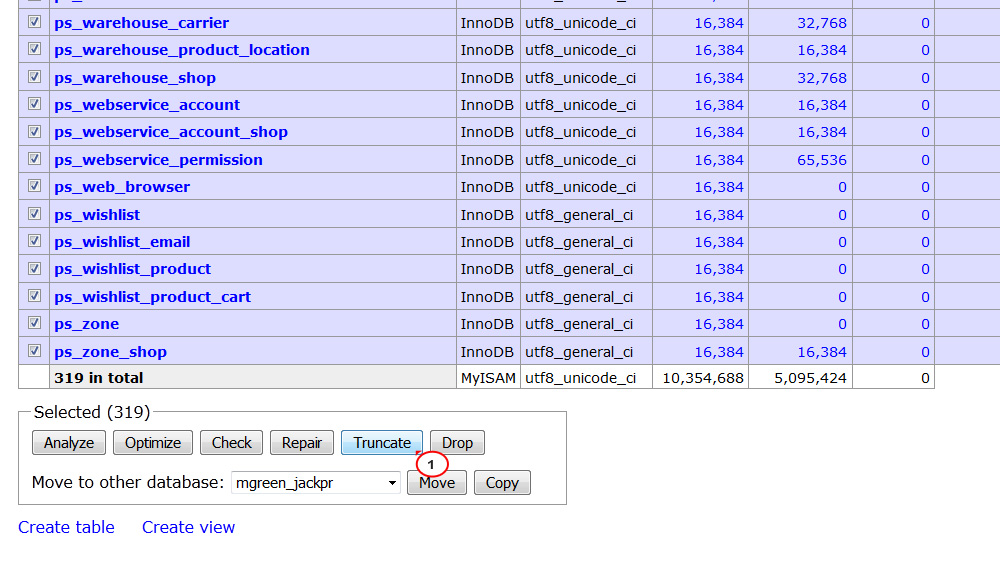 How to truncate database tables Template Monster Help