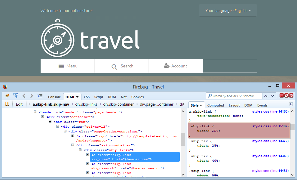 Disable link css style ulsdvideos