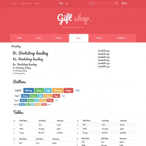 Free Gift Shop site Templates TemplateOn