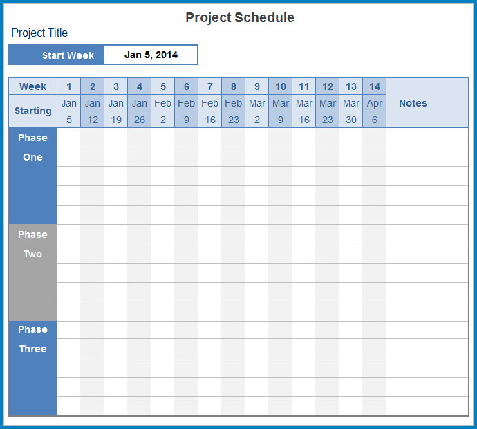 Project Time Schedule Template Classles Democracy