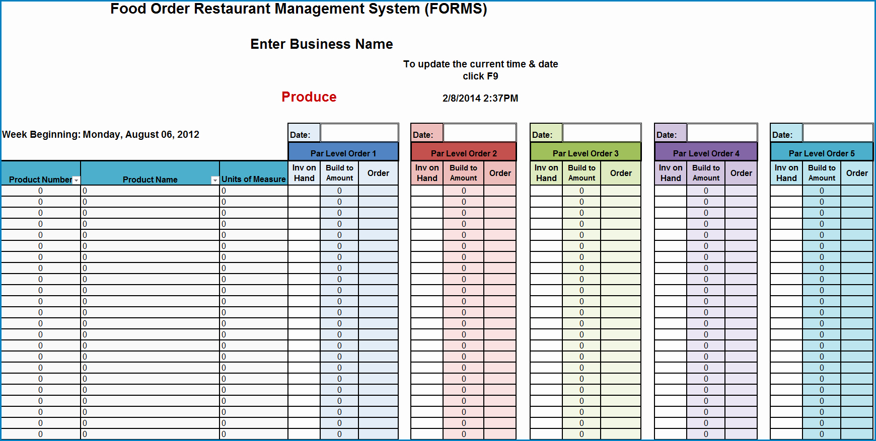 √ Free Printable Excel Inventory Template Templateral