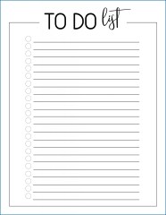 Check List Printable Printable Word Searches