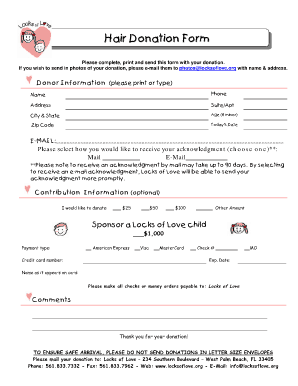 Donation Report Template