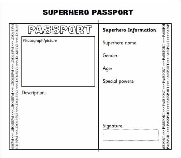 8+ Passport Templates PDF Word Word Excel Samples