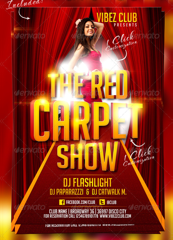 17+ Red Carpet Flyer Templates Free Premium Ai Downloads