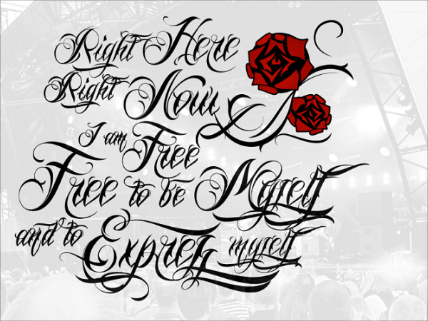 35+ Free Tattoo Lettering Fonts - Otf, Ttf, Downloads I Templateupdates 450_x_600_jpg