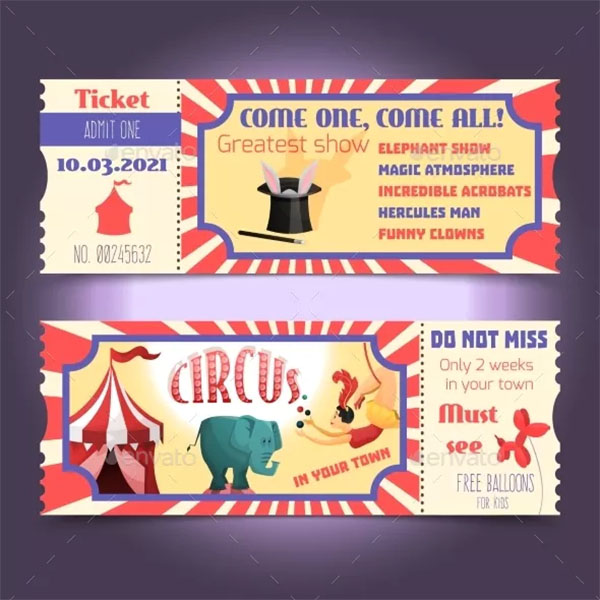 44+ Circus Ticket Templates Free & Premium Designs