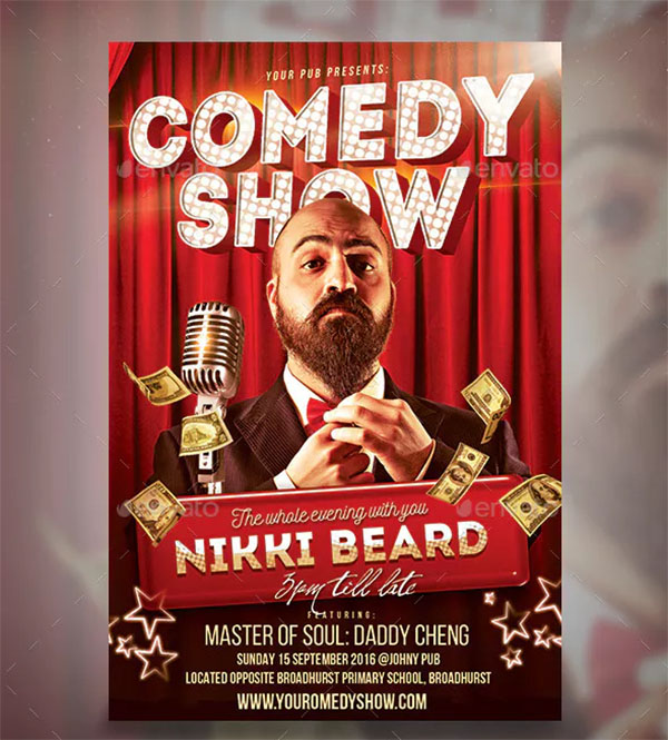 49+ Comedy Show Flyer Templates Free PSD Vector PDF