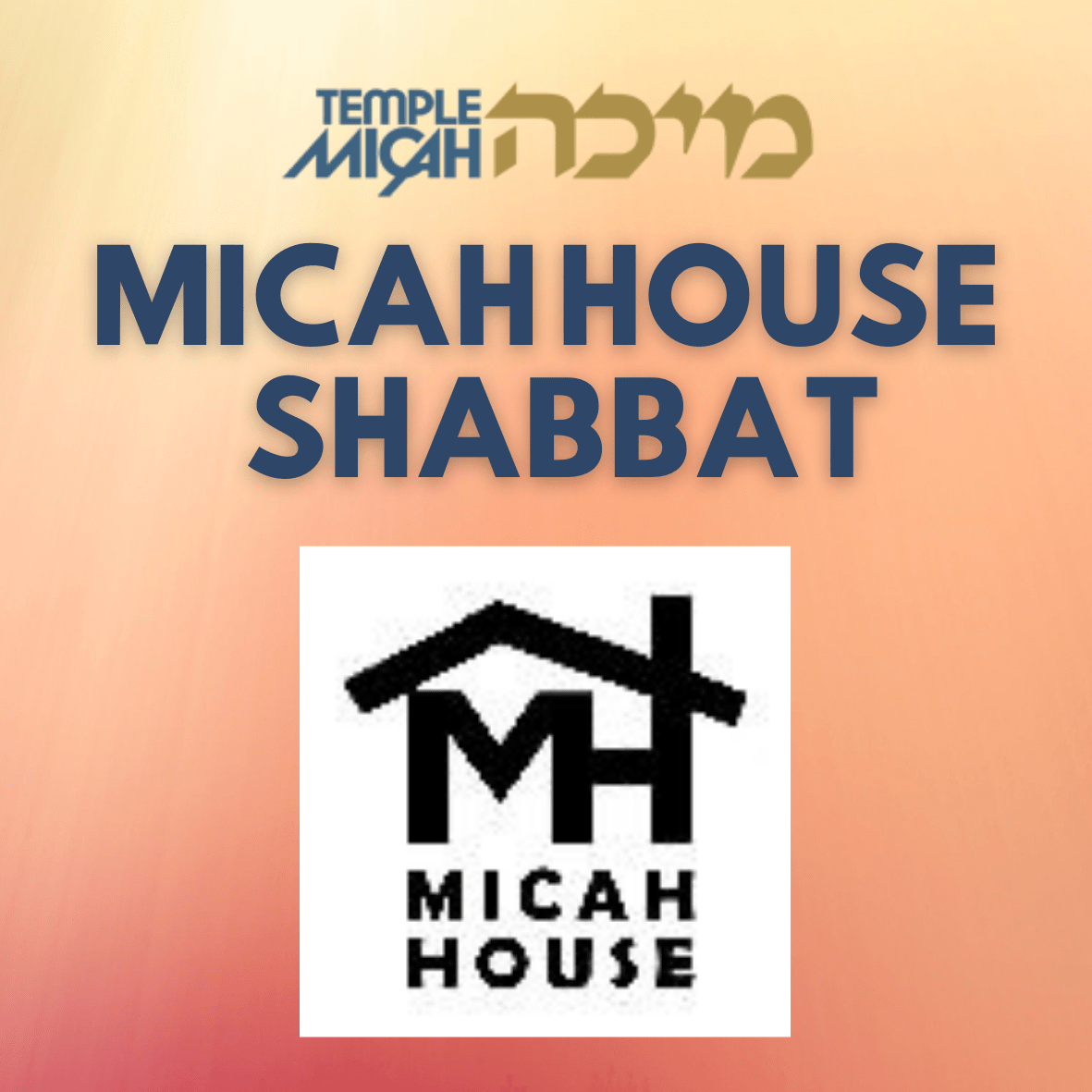 Micah House Shabbat & Candle Lighting (on Zoom) Temple Micah Reform