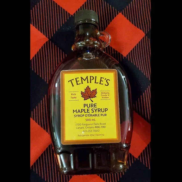 Pure Maple Syrup 500ml Temple's Sugar Bush