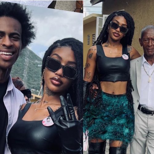 Jada Kingdom, Her BF Nas EBK Attends Her Grandmother’s Funeral In(03)