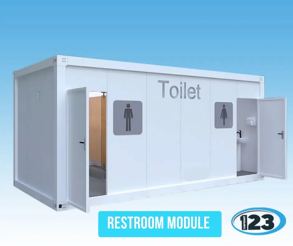 Portable Restroom Trailers in South Dakota, USA Modular, Restroom