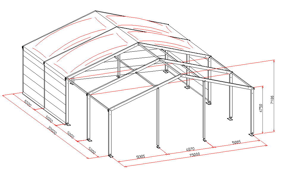 Flexible Specifications Temporary Warehouse Structures