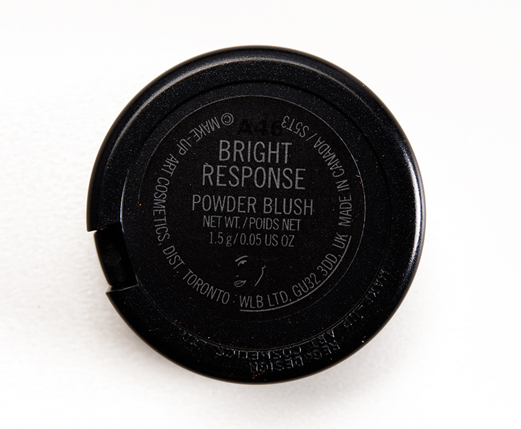 MAC Bright Response Blush Review, Photos, Swatches