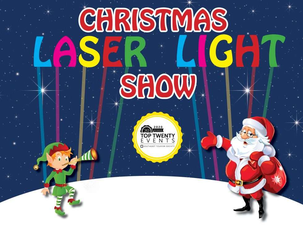 Christmas Laser Light Show Ten at the Top