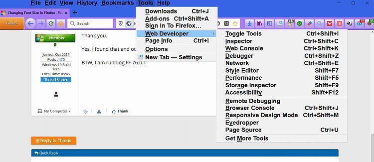 Changing Font Size in Firefox Windows 10 Forums