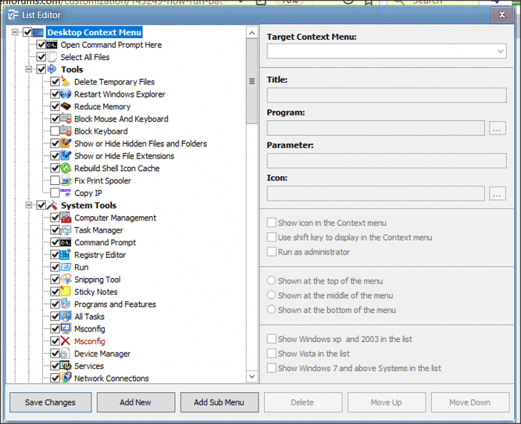 How to run bat File from Right Click Menu in specific folder ? Solved