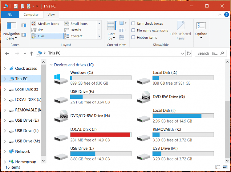 Show storage space in This PC Solved Page 3 Windows 10 Forums