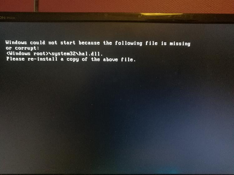 The Boot Configuration Data For Your Pc Is Missing Or Contains Errors
