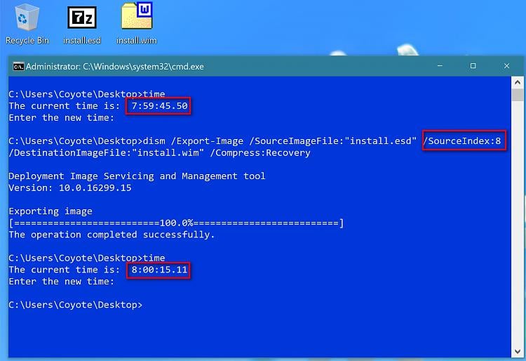 Stuck on converting ESD to WIM File using a script tool Page 2