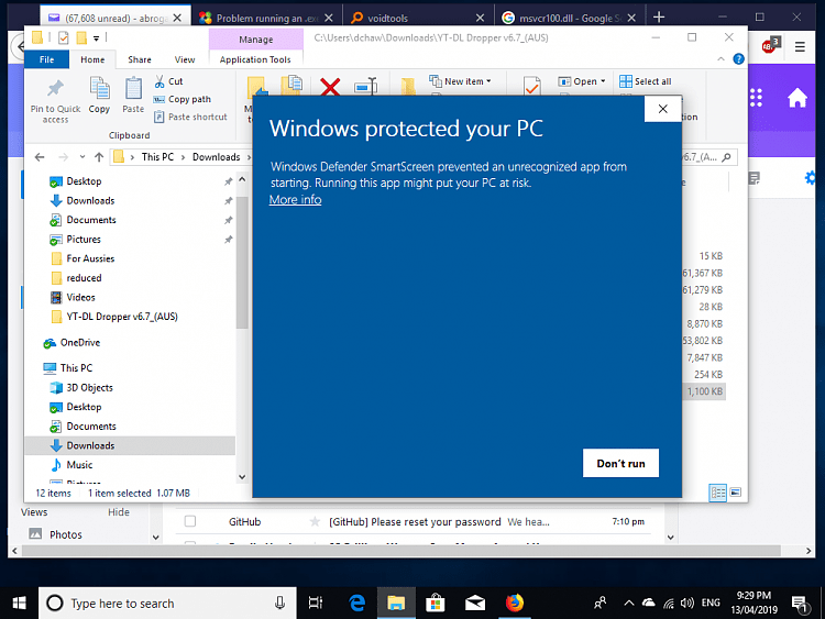 Problem running an .exe file Windows 10 Forums