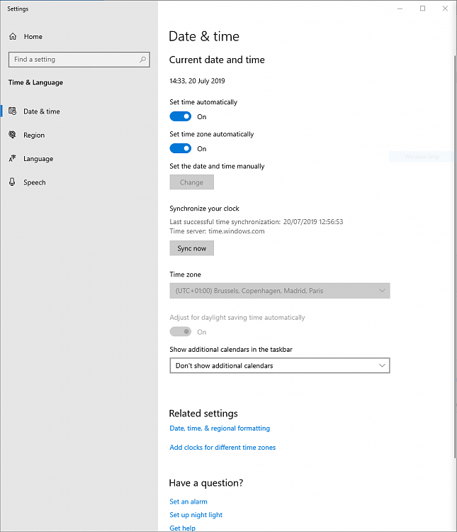 Time not correctly set automatically Windows 10 Forums