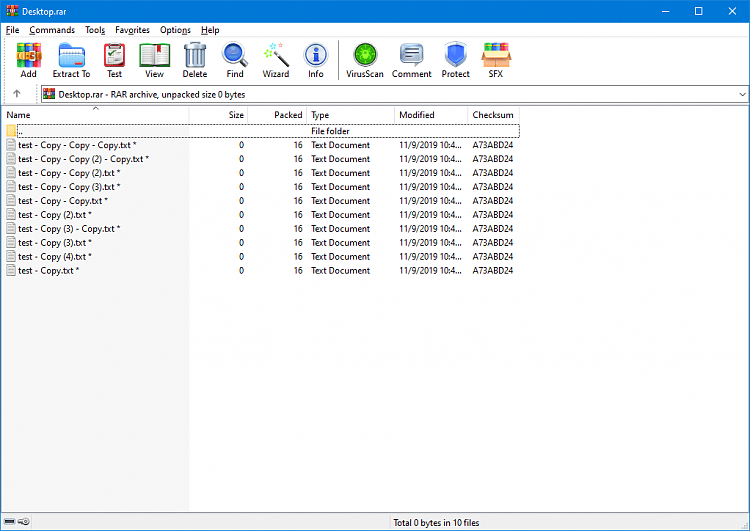 Delete file in passwordprotected archive without entering password