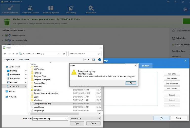 I can not exclude from WDC DumpStack.log.tmp Solved Windows 10 Forums