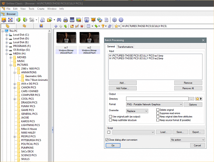 Batch file script to convert JPEG to PNG using MS Paint? Windows 10