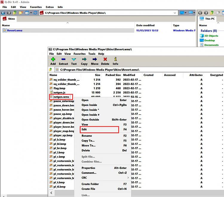 how to change "read only" of WMP folder on Program Files (x86) Solved