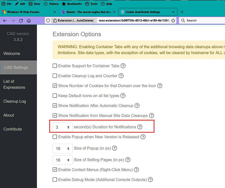 Notifications display time Windows 10 Forums