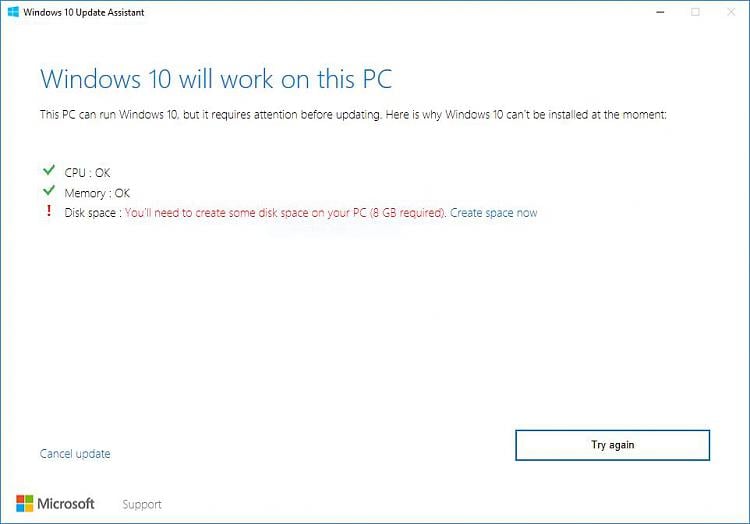 32GB laptop install updates on external drive Windows 10 Forums