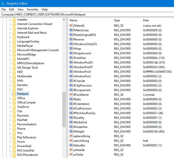 Notepad Default Font changing on reboot Windows 10 Forums