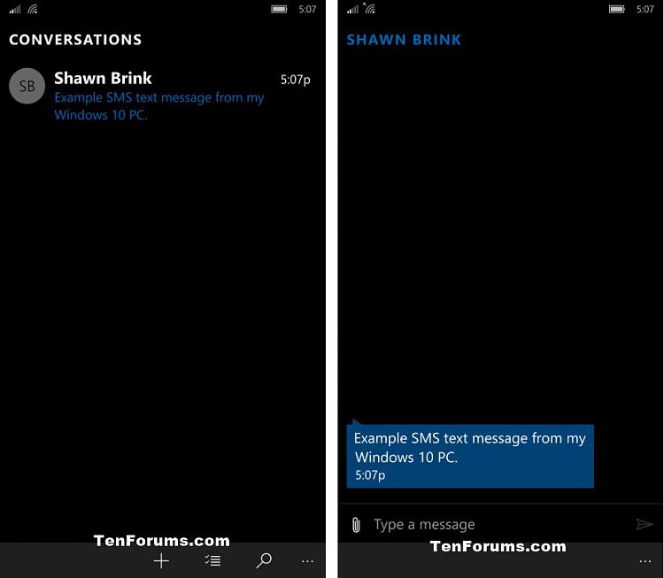 Send SMS Text Messages from Skype app on Windows 10 PC Tutorials