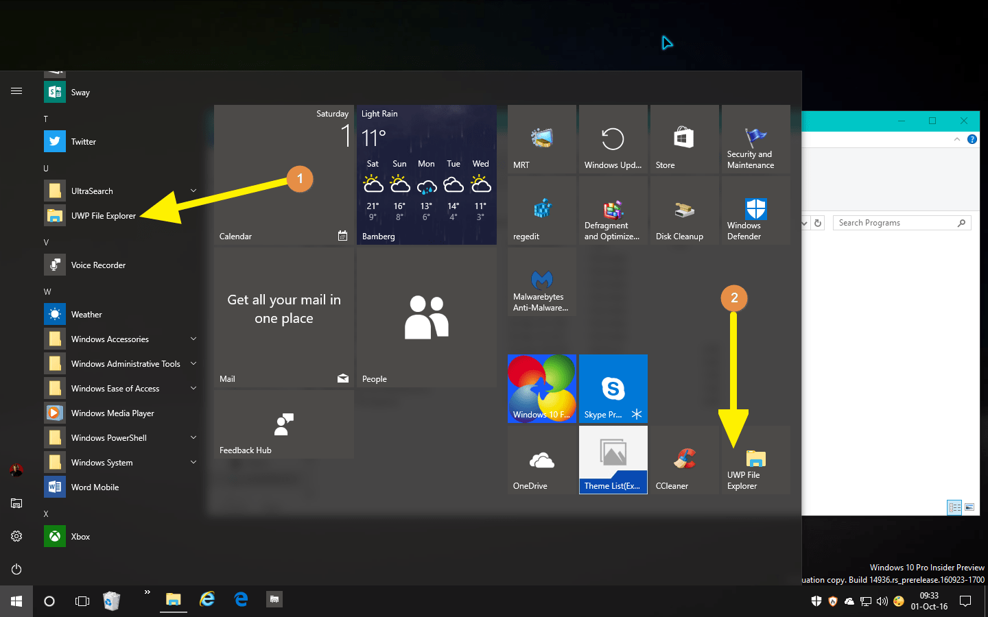 Create File Explorer UWP app Shortcut in Windows 10 Tutorials