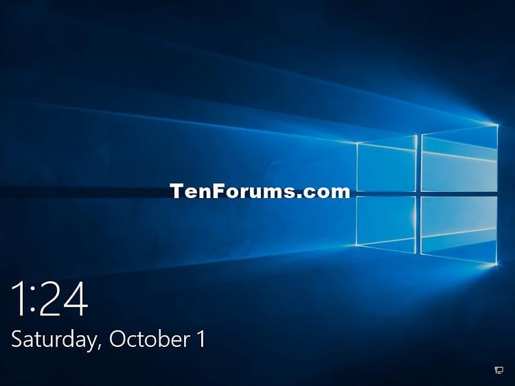 Change Lock Screen Display Off Timeout in Windows 10 Tutorials