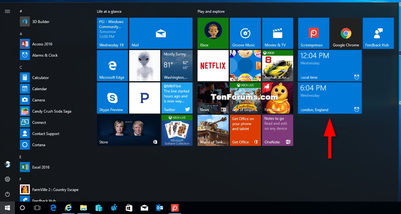 Desktop World Clock